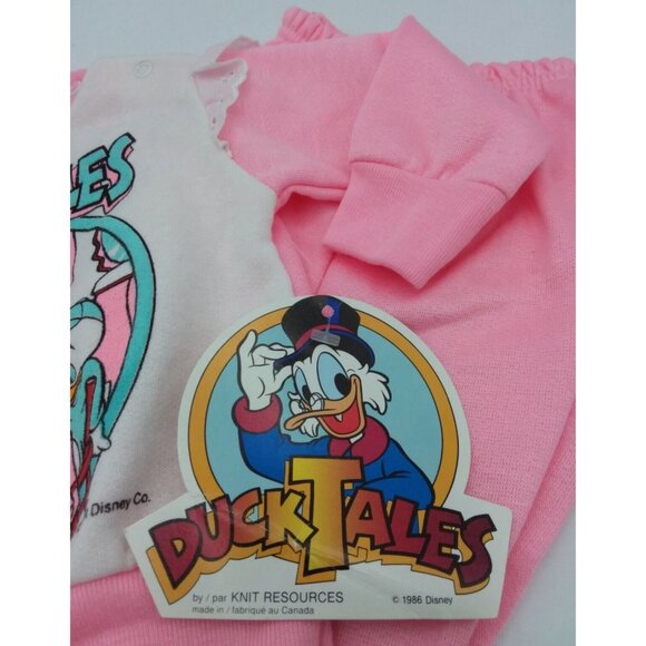 Walt Disney Duck Tales Infant Girls Activewear Set Outfit 18 Months Vintage 1986 - Picture 3 of 11